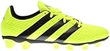 adidas Performance Men's Ace 16.4 Fxg Soccer Shoe, Solar Yellow/Black/Metallic Silver, 11 M US