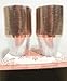 Rose Gold Rimmed Clear Hard Plastic Cups - Disposable Tumblers - 9 oz 50 Pack