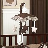 Chocolate Teddy Bear Musical Baby Crib Mobile by Sweet Jojo Designs