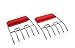 Charcoal Companion Stainless Steel Meat Claws CC1130 Heat-Resistant BPA-Free Durable Stainless St, Red