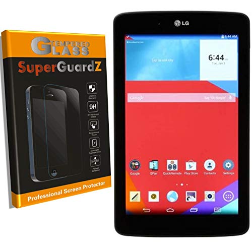 for LG G Pad 7.0 Screen Protector [Tempered Glass], SuperGuardZ, 9H, 0.3mm, Anti-Scratch [Lifetime Replacement] + LED Stylus Pen