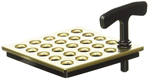 Ebbe E4402 Square Shower Drain Grate, Satin, Gold - Thumbnail 4