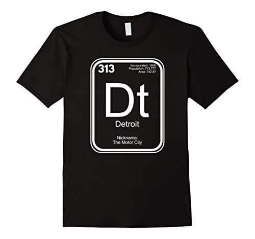 Detroit T-Shirt Periodic Table The Motor City Gift T-Shirt