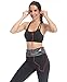 QUEENIEKE Women's Light Support Double-T Back Wirefree Pad Yoga Sports Bra Size XL Color Black Pro