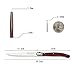 Hailingshan Steak Knives Set, Laguiole 6-Piece [23CM / 9 Inches] Premium Stainless Steel Serrated Cutlery Knives Set of 6 with Gift Box, Flatware Knife Set for Dinner and Tableware Use – Wood Handle