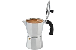 Imusa USA Aluminum Stovetop 6-cup Espresso Maker (B120-43V), Silver