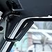 Hooke Road Black Steel Front Grab Handles for 2007-2018 Jeep Wrangler JK & Unlimited - Pair