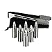 Pointblank Stainless Steel Bullet Shaped Whiskey Stones, Reusable, Stainless Steel Drink Chillers with Tongs and Storage Bag (Set of 6)