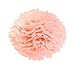 HEARTFEEL 12pcs 10 inch 8inch Tissue Paper Pom-poms Cream Mint Peach Outdoor Decoration Tissue Paper Pom Poms Party Balls Wedding Christmas Xmas Decoration Baby Shower Decor