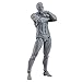 Tulas 2 Pcs/Set Action Figure Model, Human Mannequin Man /Woman Action Figure Equitment with Accessories Kit,Suitable for Sketching, Painting, Drawing, Artist, Kids, Cartoon Figures Action