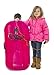 Lucky Bums Plastic Racer Sled, 40-Inch, Pink/Black