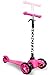 OxGord Scooter for Kids - Deluxe Pink 3 Wheel Glider with Kick n Go, Lean 2 Turn, Step 4 Break- 2016 Newly Designed Models