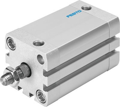 Festo ADN-20-25-A-PPS-A Double Acting Compact Cylinder, 20 mm Piston Diameter, 188N Theoretical Force, 25 mm Stroke