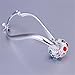 NYKKOLA Beautiful 925 Sterling Silver Unique Jewelry Classic Colorful Crystal Dangle Earrings