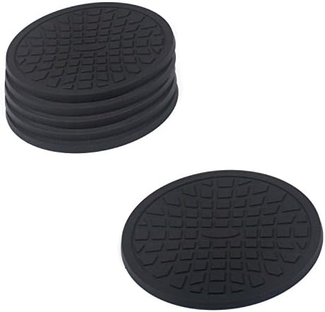 Coasters by Simple Coasters - The Best Drink Coasters and Bar Drink Coasters - These Coasters for Drinks Won’t Stick to Your Glass - For Indoors or Outdoors - Great for Hot or Cold Beverages (Black)