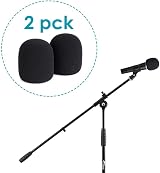 YOUSHARES Shure SM58 Microphone Foam Windscreen Pop Filter 2 Pack view 2