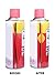 Clip2Keep Plastic Aerosol Straw Holder with Self-Adhesive Pad – Spray Can Nozzle Straw Clip for Corrosion Inhibitor, Gun Cleaner, Bike Chain Lubricant – 3 Blue & 3 Yellow Clips Included