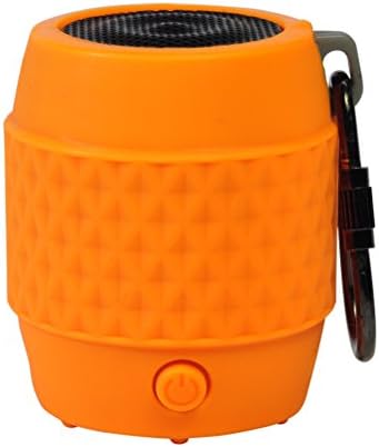 Orange Portable Keychain Bluetooth Wireless Mb4 Speaker Powerful Sound, Colorful and Stylish with Built-in Microphone