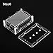 KOOKYE 3.5''Touch Screen Transparent Acrylic Raspberry Pi Case + Cooling Heated Sinks + Screwdriver for Raspberry Pi 2 3 B Board
