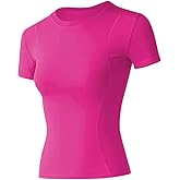 Loovoo Women Workout Shirts 1/2/3 Pack Athletic Compression Tee Dry Fit Yoga Gym Basic Tops
