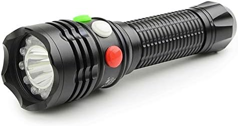 Lkklg Three-Color Railway Signal Light Flashlight USB Charging Glare Red White Green/Yellow Train Driver Dedicated Genuine Railway Dedicated 3 Color 7 File USB Charging with Magnet