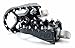 FLO MOTORSPORTS PEGS, Fits: HARLEY DAVIDSON DYNA MOTORCYLCES (Black)