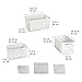 Badger Basket Nesting Wicker Nursery Baskets with Fabric Liner - Set of 3 - White
