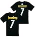 Pittsburgh Steelers NFL Big Boys Ben Roethlisberger # 7 Player Shirt - Black