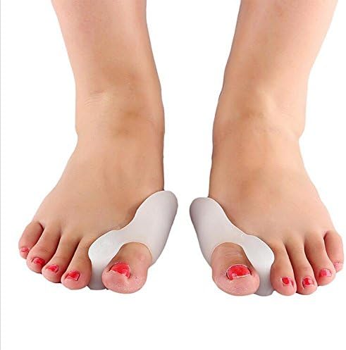 Yusylvia(TM)1 Pair Foot Big Toe Corrector Protector Silicone Gel Bunion Adjuster Hallux Valgus Corrector Separator Foot Massager