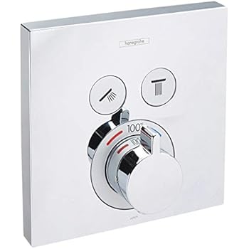 Hansgrohe 15763001 Thermostatic Trim 2 Function Finish, Small, Chrome