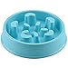 GOGOKING Dog Bowl Fun Anti-Choke Bowl Pet bowl Healthy Food Bowl Slow Feeder Dog Bowl Christmas Gifts (Moon blue)