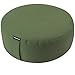 REEHUT Zafu Yoga Meditation Cushion, Round Meditation Pillow Filled with Buckwheat, Zippered Organic Cotton Cover, Machine Washable - 4 Colors and 3 Sizes (Green, 16