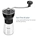 SimpleTaste Hand-Crank Coffee Grinder with Ceramic Burr - Manual coffee Mill with Adjustable Coarseness Screw