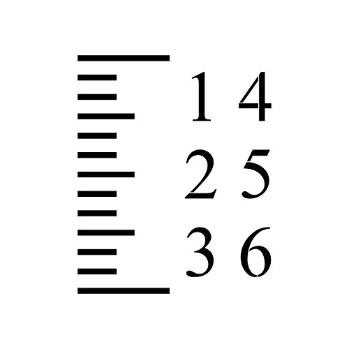 Growth Chart Stencil Template - Reusable Stencil for Growth Chart Rulers - Better than Decals!