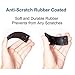 Gun Magnet, Magnetic Gun Mount Truck Accessories - 35 lb Concealed Carry Gun Holder for Holster, Car, Glock, Pistol, Handgun, Vehicle - Rubber Coated Small Magnets with Sticker & Cleaning Cloth