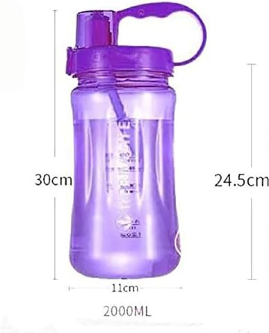 LITTLEPIG 2000 ML Large Capacity Sports Water Bottle