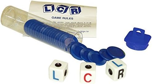 Left Center Right Dice Game, Blue by LCR