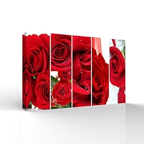 Canvas Wall Art Colorful Flowers Pictures Home Wall Decorations for Bedroom Living Room Paintings Canvas Prints Framed - 12x18 inches