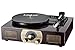 Vinyl Record Player, LuguLake Turntable with Stereo 3-Speed, Built-in BT Speakers, Record Player, FM Radio and RCA Output, Vintage Phonograph with Retro Wooden Finish