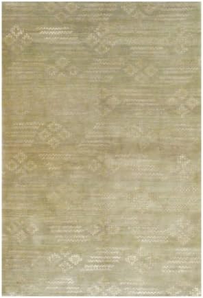 Herat Oriental 5'10 x 8'10 Hand-knotted Fine Tibetan Green Wool Rug
