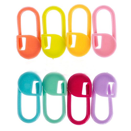 Polymer True Utility 30pcs Crochet Locking Stitch Markers Knitting Stitch Needle Clip - Thumbnail 4