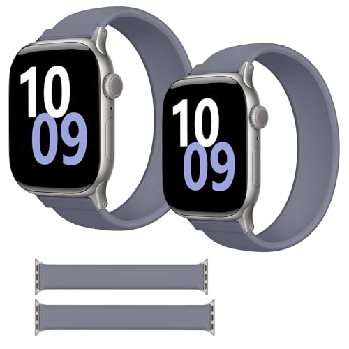Silicone Solo Loop Sport Strap Waterproof for Apple Watch Band Women Men at Amazon