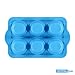 Crystal Bake SteelRim Silicone Muffin & Cupcake Baking Pan - 6 Cup - Blue