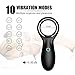 Silicone Vibrating Dual Cock Rings – Adorime USB Rechargeable Male Enhancing Penis Ring & Clitoral G-Spot Vibrators Vibes Stimulators Sex Toys for Men, Women and Couples
