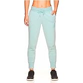 Reebok Women's Cozy Fleece Jogger Sweatpants with Pockets (XX-Large, Mist Heather)