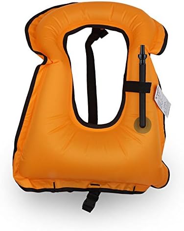 Dazhengyang Portable Inflatable Snorkeling Diving Vest Life Jacket for Adults/Kids