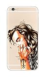 iPhone 6+/6s+, DECO FAIRY Perfect Coolest Guy Protective Ultra Slim Translucent Silicone Clear Case Gel Cover for Apple