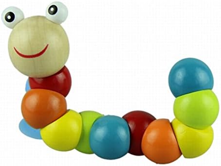 Honor2008 Newest Hot Sale 2014 New Baby Toys/Infant Twist-colored Insects Wooden Toys/Toddler Educational Toy Drop Shipping 0-3 Years