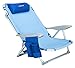 #WEJOY Aluminum Lightweight Portable 4 Position Lay Flat Folding Camping Beach Chair with Shoulder Strap Cup Holder Pocket Armrest and Headrest, Great for Outdoor Lawn Concert, Blue