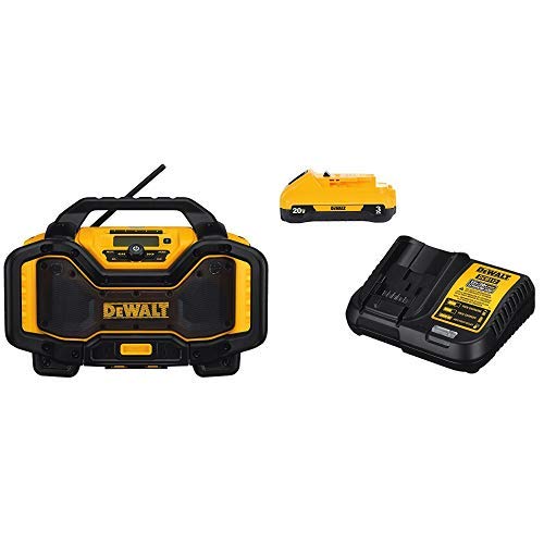 Dewalt Radio Dc012-DEWALT DCR025 20V/60V MAX Bluetooth Radio Charger with DCB230C 20V Battery 